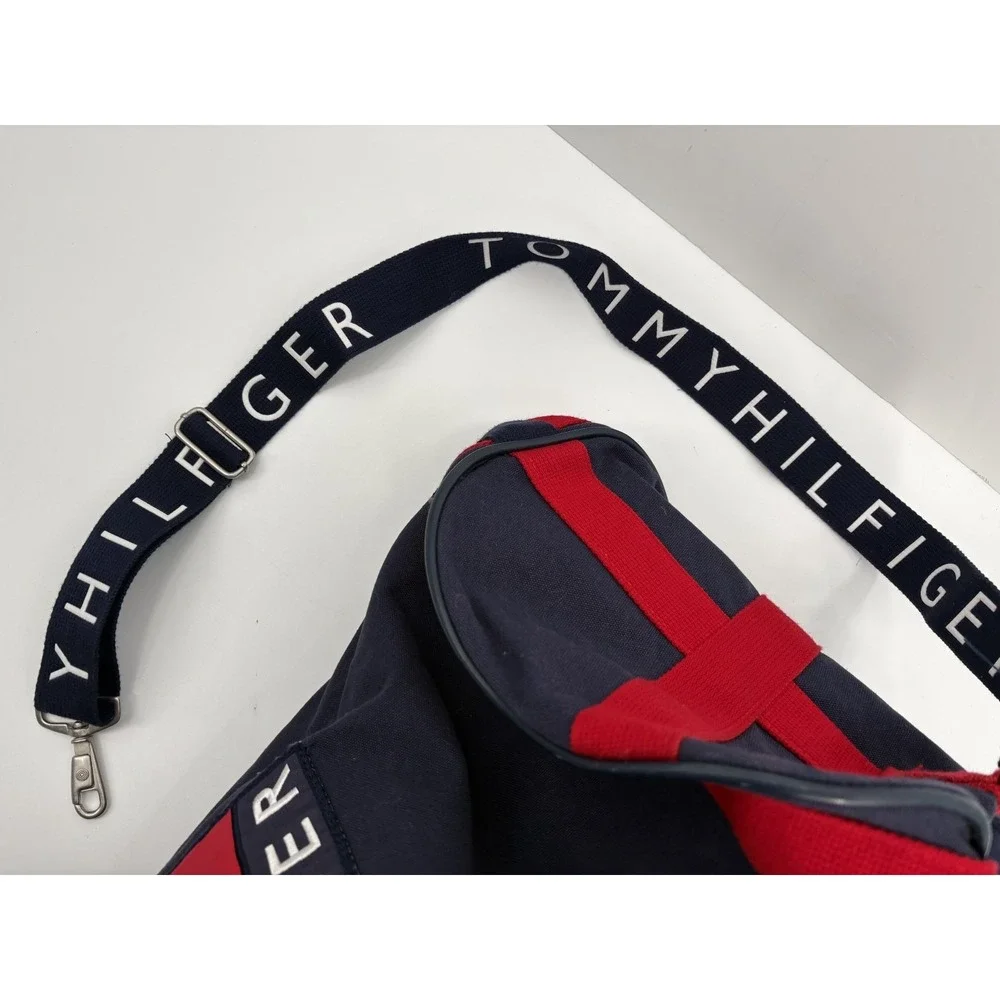 Tommy Hilfiger Vintage 90's Large Canvas Bag Sling Sack Backpack Duffel Bag
